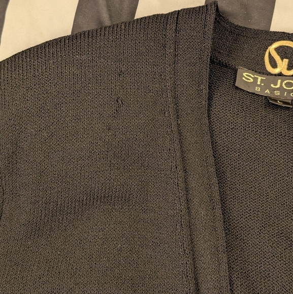 St. John Vintage black Cardigan Large - Picture 9 of 9